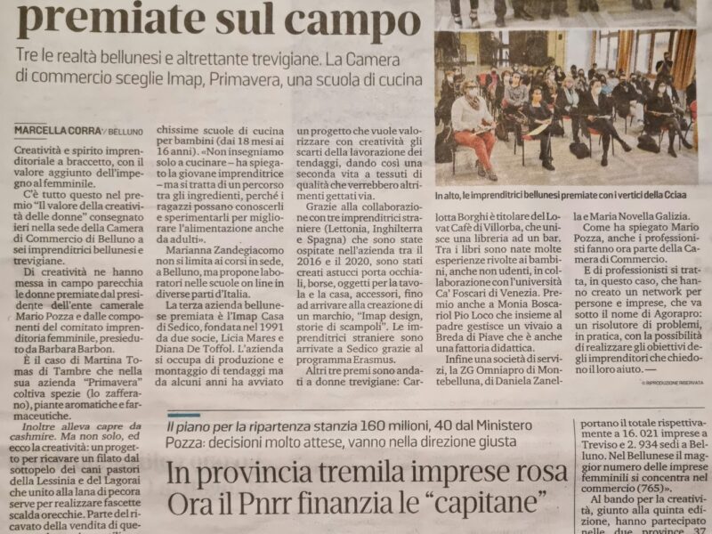 Corriere delle Alpi 01.04.2022